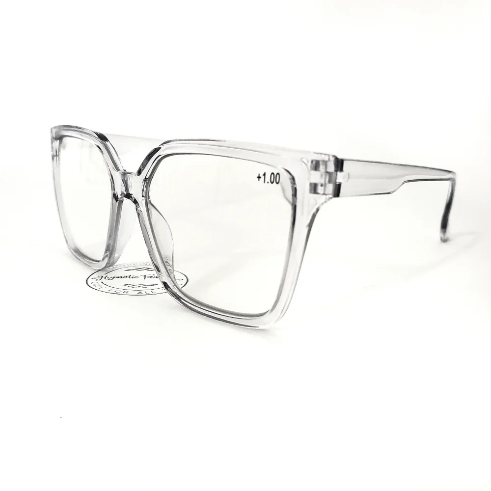 NEW Grey Oversize Fashion Transitional Reading (1.00) Glasses